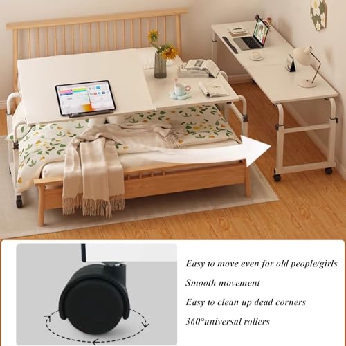 Table chariot pliante ordinateur portable à hauteur réglable 55-87cm - 7