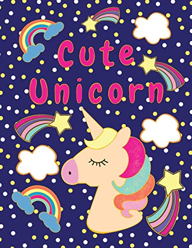 Cute unicorn: Coloring book for kids age 4-8, Easy to use, cute, has many page use and big picture Space, Suitable for children.