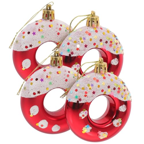 Decoración navideña de donut en set de 12 piezas ideal para regalar 6