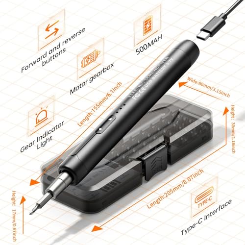 Outil de précision sans fil et ensemble de tournevis électriques rechargeables - 8