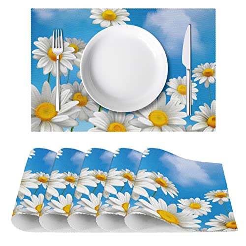 Sets de table marguerites de qualité supérieure isolants thermiques pour réception - 3