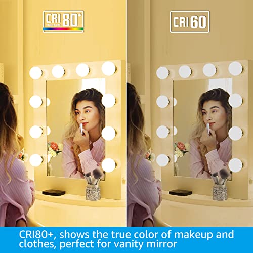 Torchstar G25 Led Globe Bulb, For Bathroom Vanity Or Mirror, 40W Equivalent 6W, Dimmable 450 Lm Globe Led Light Bulbs, 3000K Warm White, E26 Base, Ul & Energy Star Listed, Pack Of 6 #TOP5