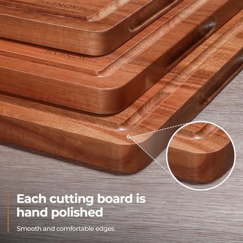 Set de 3 Tablas de Cortar de Madera Acacia Rectangular miniatura 4