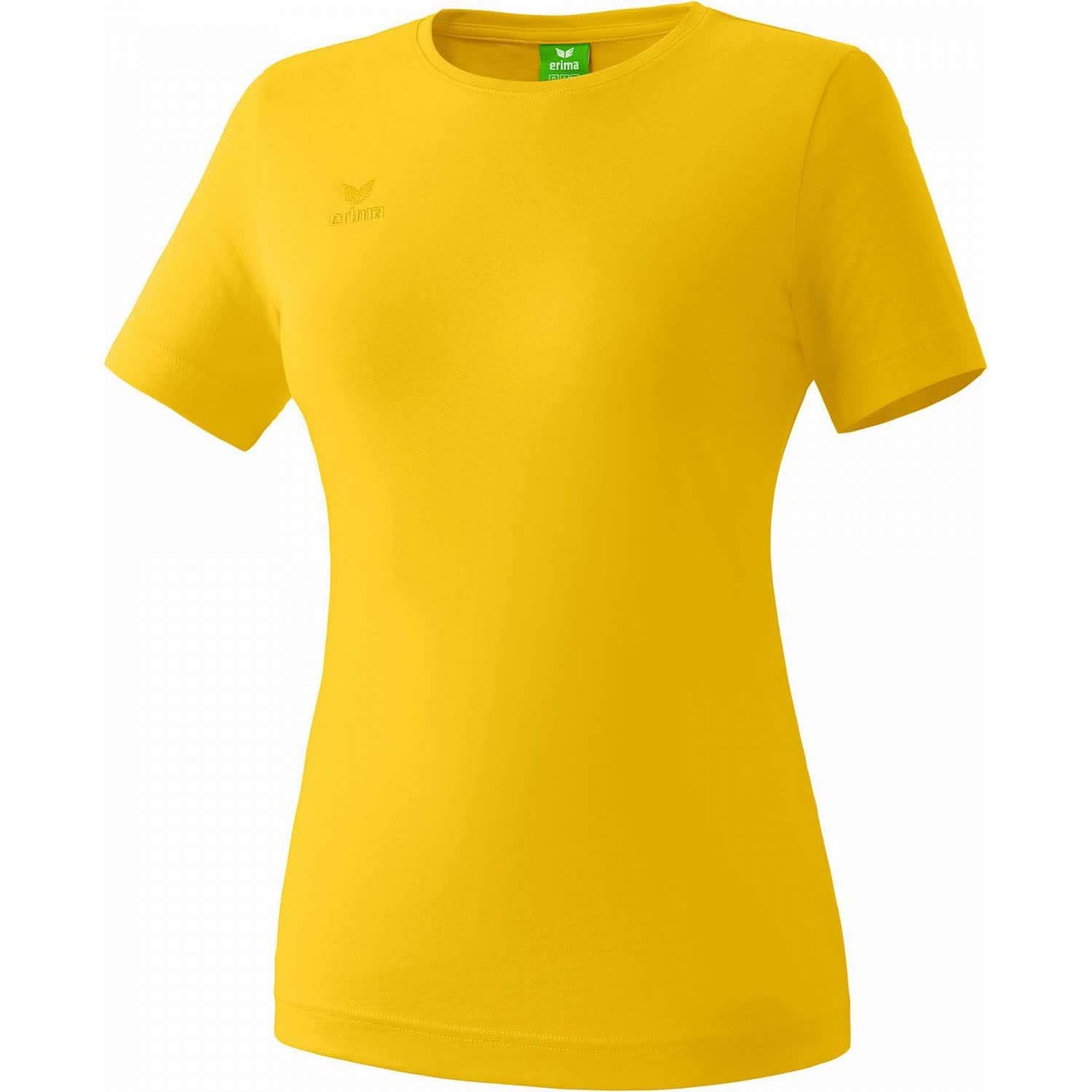 Erima Women's Casual Basics Teamsports T-shirt, Yellow, 6 (Manufacturer Size: 34)