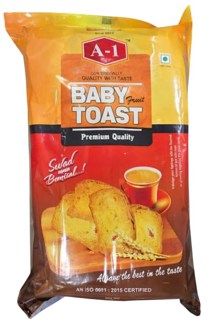 A-1 Baby Fruit Toast – Crispy Tea Rusk with Fruity Taste | Crunchy