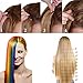 22"(55cm) Extensiones de Cabello Clip Mechas de Colores Fantasía 10 Tiras/Set Pelo...