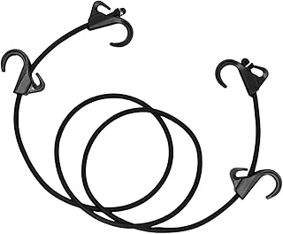 loom tree LOOM TREE® 63Inch Bungee Cord with 4 Hooks Tensioning Belt Elastic Cords for Car Trunks-picture-46