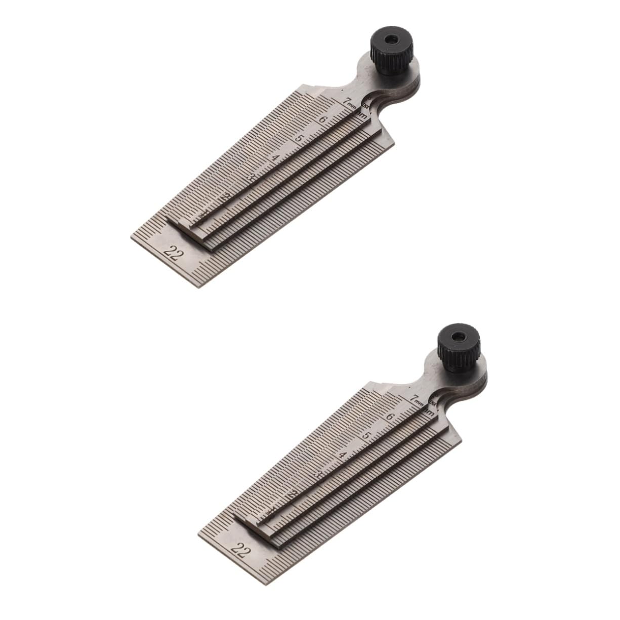 VILLFUL 2sets Feeler Gauge Set Stainless Steel Gaps Measuring Tool for DIY 4pcs*2