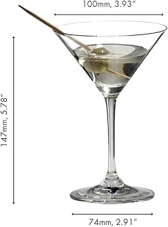 Riedel Vinum Martini Glass, Set of 2