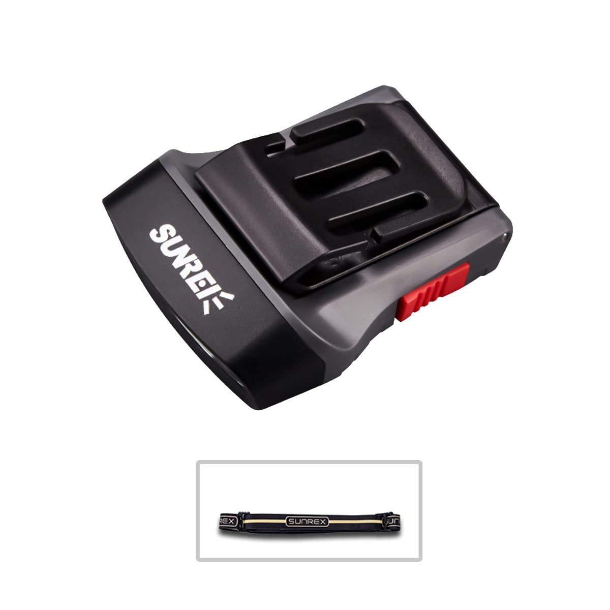 Sunrei H100 Max 100ルーメン LEDヘッドライト ヘルメットライト クリップ式 0-180°角度調整可能 キャップライト 3段階切替 防水性能IPX4 5色可選 帽子ライトクリップ モーションセンサー センサー機能付き 27時間連続点灯可能 キャンプ/サイクリング/ハイキングなどのアウトドア活動 ヘッドストラップ付き (グレー)