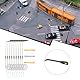 10 Stück Warmweiß HO Scale Einzelkopf Lampen Post Eisenbahn Modell Straßenlaterne