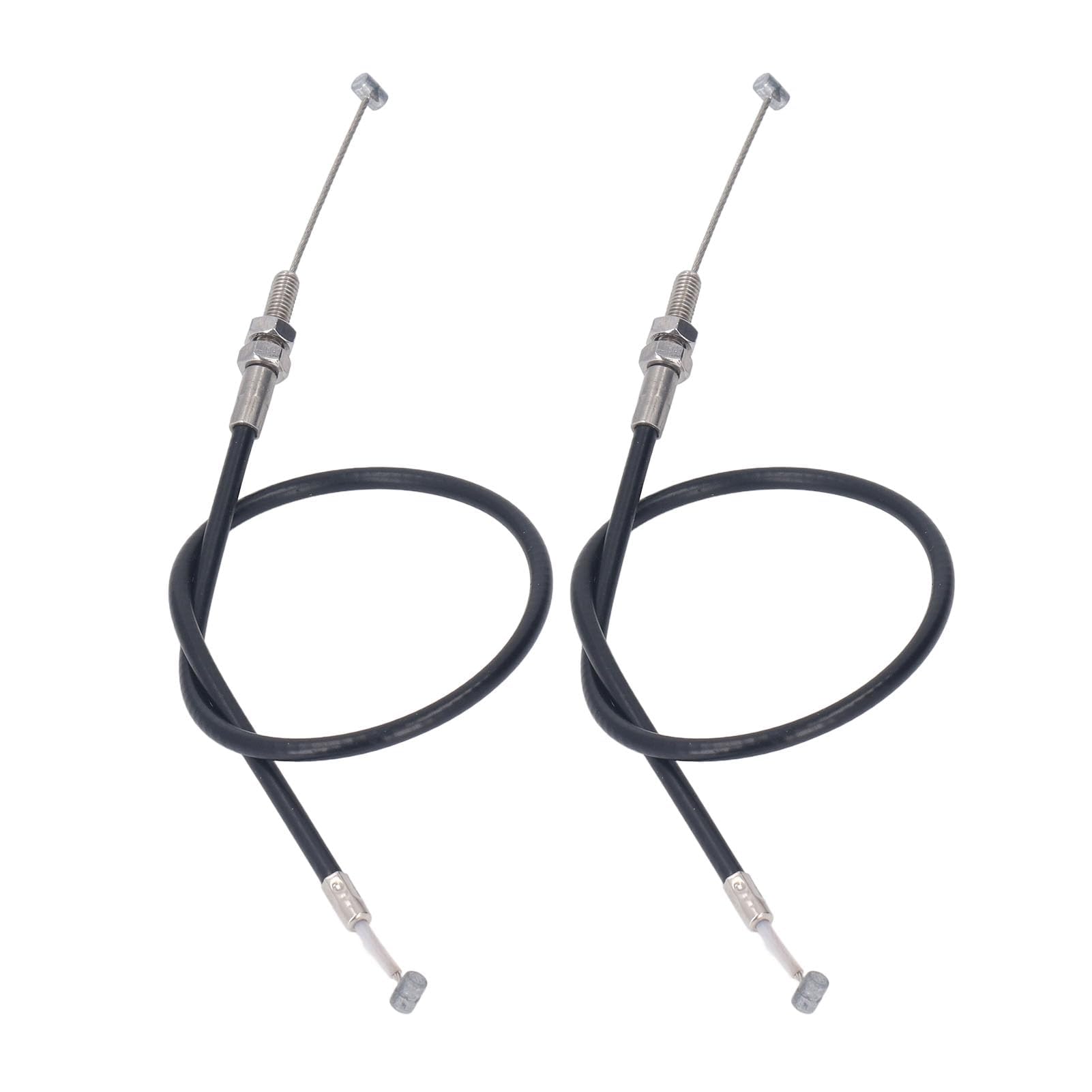 Tbest Cable del acelerador de motor fueraborda, 2 cables de acelerador de acero inoxidable para motor de barco para 2 tiempos