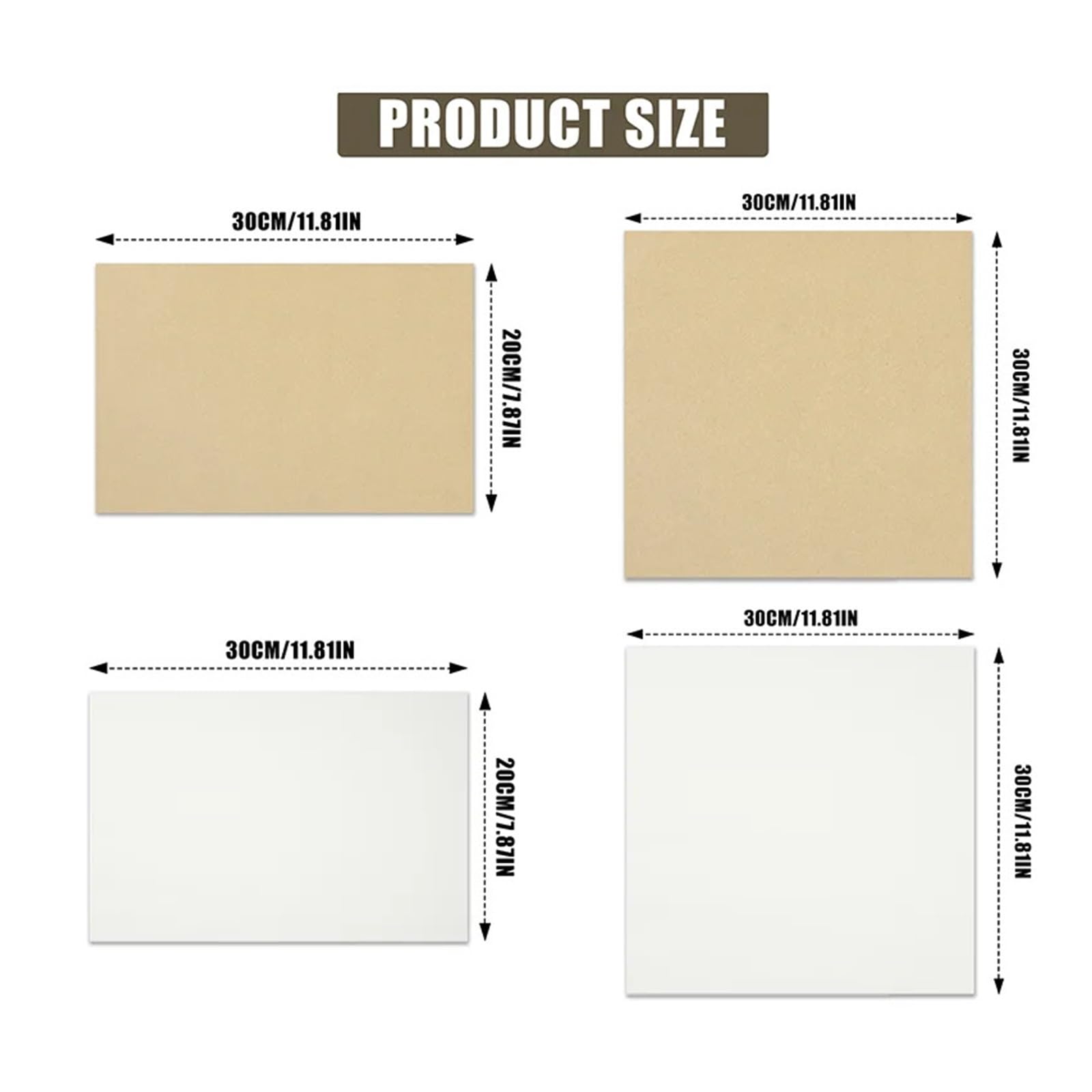 200-50 Uds. Papel pergamino for hornear antiadherente resistente nevera mantequilla queso almacenamiento parrilla estera herramientas(200pcs Rectangle W)