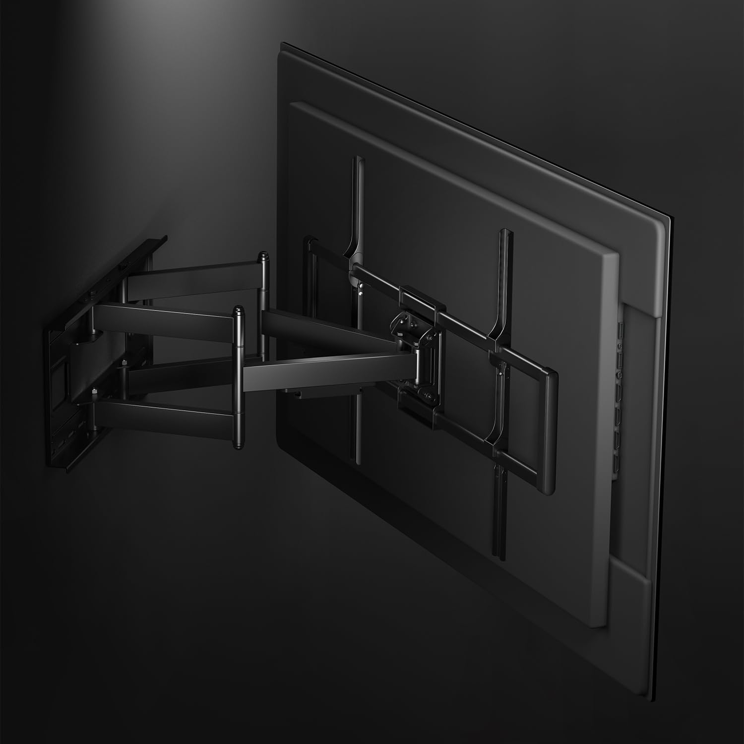 Maclean MC-482 TV Wandhalterung für 60-120" Flach & Curved Fernseher bis zu 120kg Max. VESA 900x600 Schwenkbar, Neigbar und Drehbar, Universal TV Halterung