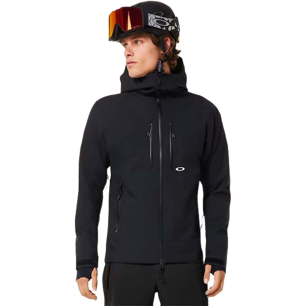 Oakley Men's Standard Kendall Recycled Shell Jacket 2.0, Blackout, Large