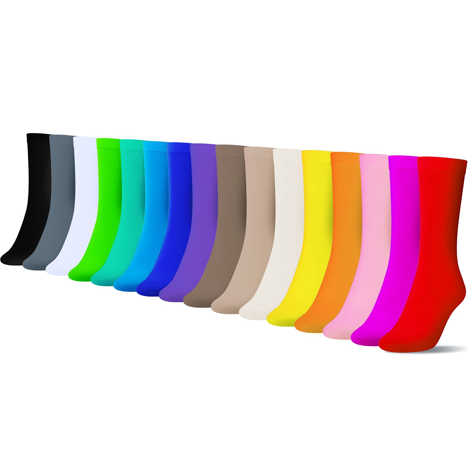 Geyoga 16 Pairs Nylon Stockings
