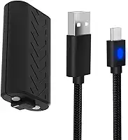 Pacote de bateria 2023 de 1200 mAh com cabo de carregamento e indicador LED para controle Xbox Series S/X