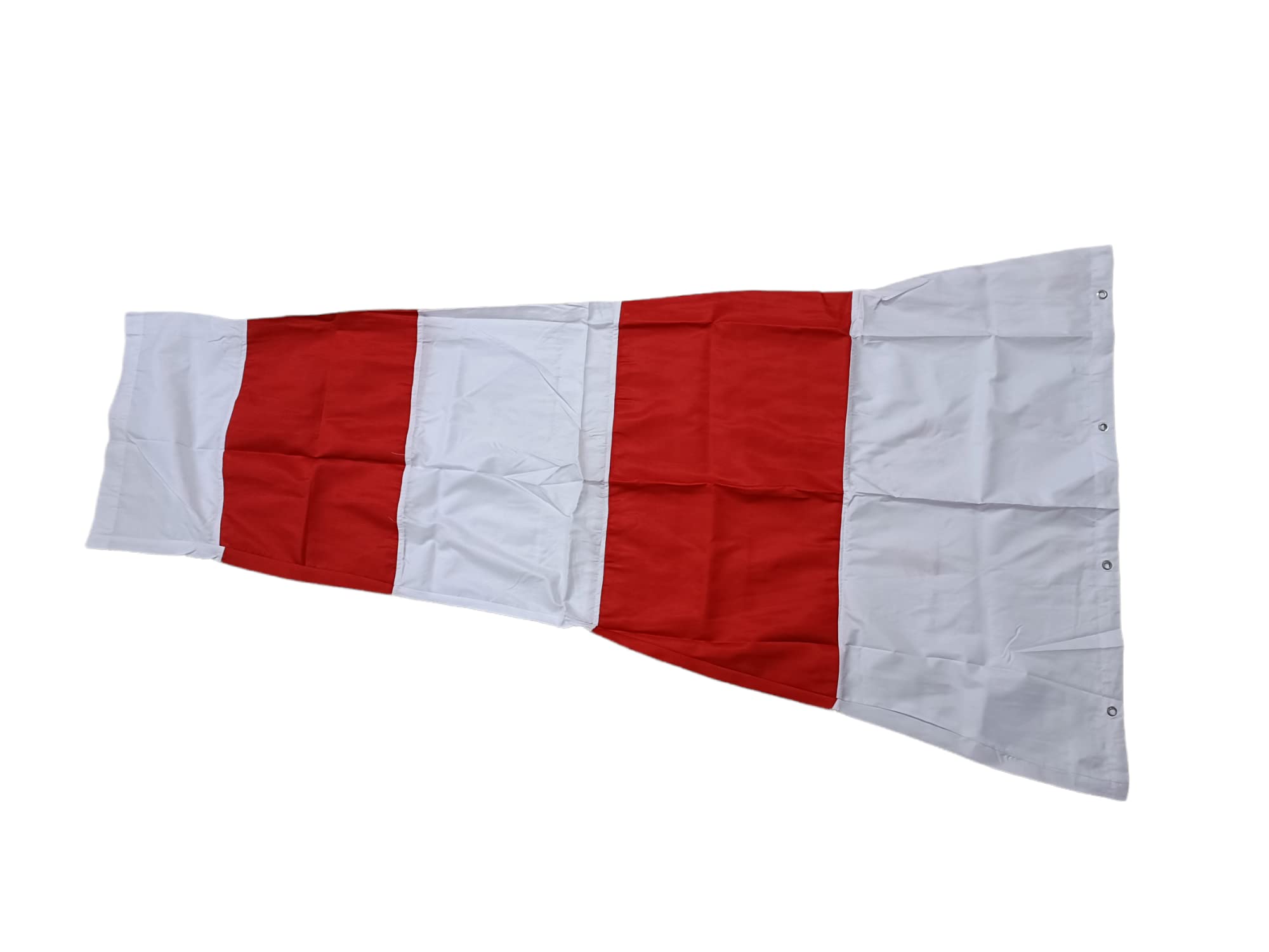 Safety Next windsock Flag for Wind Direction 6 feet Polyester Fabric White & Red Color