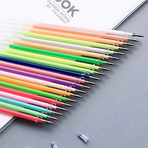 Sunreek 100 Gel Pen Refills-Glitter, Metallic, Classic, Pastel, Neon, Swirl, Glitter-Neon, Ideal For Adult Coloring Books, Scrapbooking, Crafts And Kids Projects #TOP4