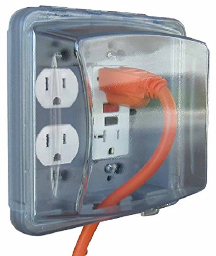 Raco Taymac MMw2410C Clear 2 gang In Use Indoor Outdoor Outlet Cover - Quantity 8