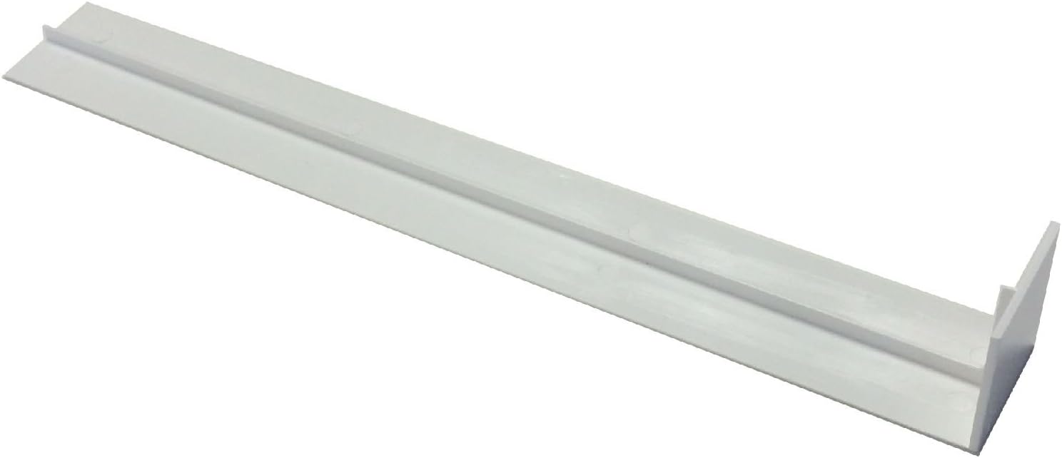 UPVC Plastic Fascia Board Straight Butt Joint White 300mm Square Edge Profile