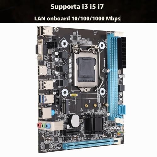 Scheda Madre da Gioco H8 Dual Channel DDR3 M 2 NVMe Ngff 6Gb/s PCIe Slot LGA 1150 ATX Scheda Madre PC per Core Well Slot PCIe e un'interfaccia Che Supporta e Ngff Questo