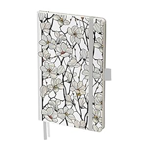 RainCaper Vegan Leather Journal Notebook, 160 Dot-Grid Pages, 5.7 inches x 8 inches, Journal – Tiffany Magnolia