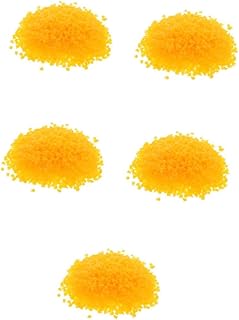 NUOBESTY 2 Piezas 1 cera de abeja amarilla decoracion de recipientes con tapas mini containers pellets de cera Material para bricolaje bolitas de cera fabricación de jabón Orange