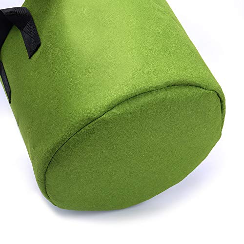 GEMGO 3 Pack Garden Grow Bag, 5 Gallon Aeration Waterproof Fabric Potato Bucket Planter, Vegetable Peanut Planting Bag for Flower Nursery (5 Gallon, Green) - Thumbnail 3