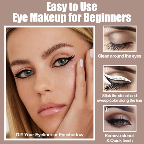Butterfly Eyeliner Stencil, plantillas para delineador y sombra de ojos miniatura 2