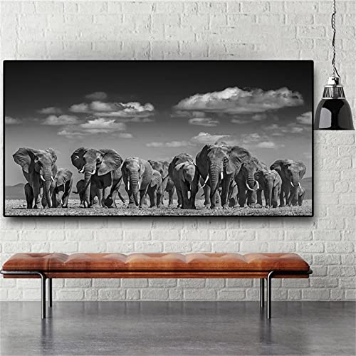 Peinture Diamant Numero Adulte Éléphant - Créez une Décoration Murale Salon Grand Format