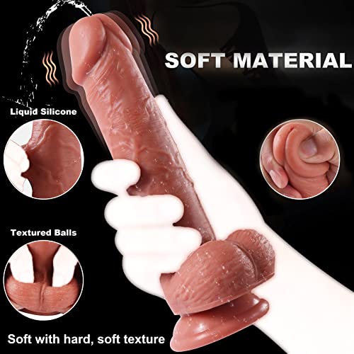 TDLPlus Realistischer Dildo Vibrator mit Squirting Wassersprüh funktion und 7 Vibrationsmodi, Silikon Analdildo mit Fernbedienung und Sperma Spritzfunktion,Sexspielzeug für Frauen Männer – Bild 5