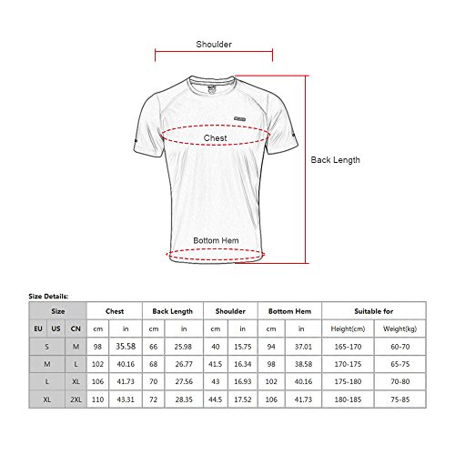 Tomshin T-shirts de secagem rápida de corrida desportiva de ciclismo t-shirts de verão