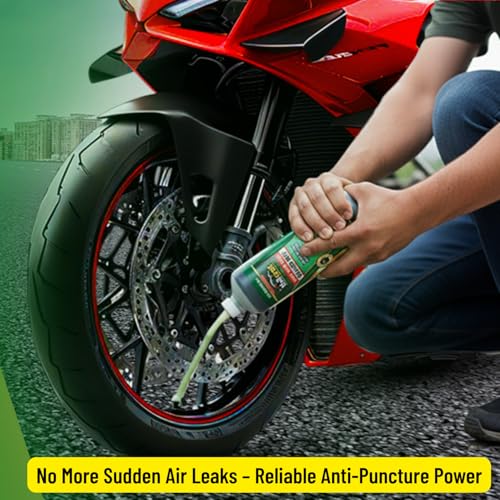 Image of Tubeless Tyre Sealant 1 Liter | OIl Based Auto-Punture Repair Liquid | Anti Punture Liquid Solution for Bike, Car, Scooty - 1 Liter