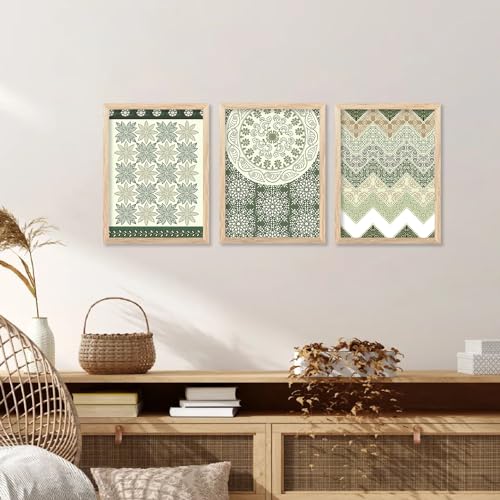 Image of kotart Premium Digital Madhubani Art Paintings with Frame for Home Decor - Framed Painting for Living Room Bedroom Office Room Decor - Painting for Wall Decoration - Pack of 6 (13x17, B)