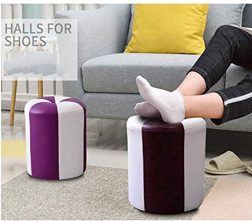 Taburete tocador reposapiés sofá y taburete creativo para cambiar zapatos 8