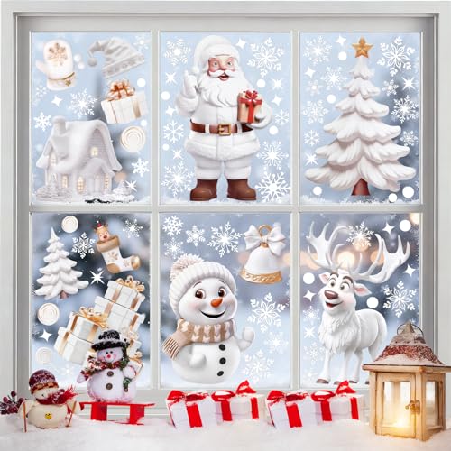 Lociban Fensterbilder Weihnachten Selbstklebend,Fensterdeko...