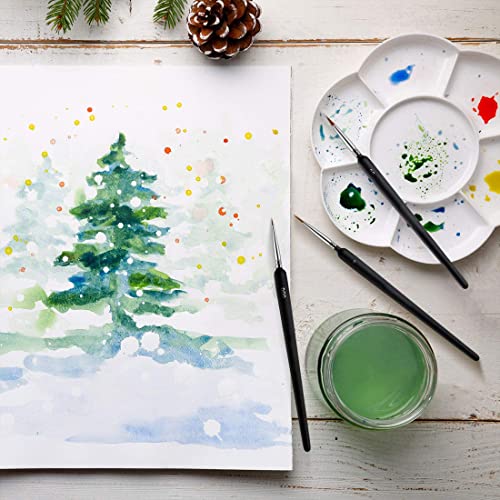 3 Pennelli Precisione Set di Pennelli Acquerello