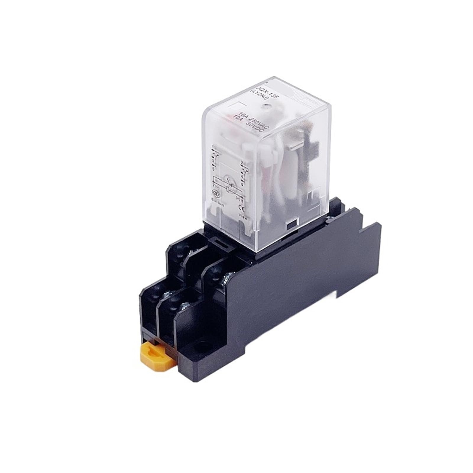 Bobina de relé de alta potencia JQX-13F HH62P Interruptor de relé electromagnético mini DPDT general con base de zócalo CA 110 V 220 V CC 12 V 24 V 5 A(AC 24V)
