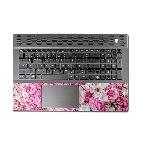 Image of MightySkins Carbon Fiber Skin Compatible with Alienware M18 R1 (2023) Full Wrap Kit - Bed of Roses | Protective, Durable Textured Carbon Fiber Finish | Easy to Apply & Change Styles | Made in The USA