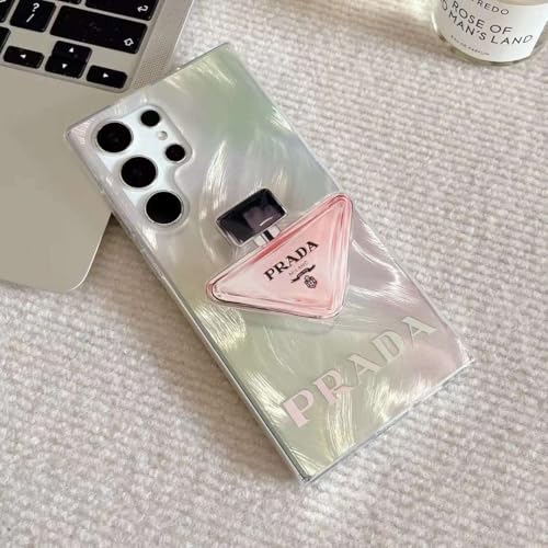 Image of COVERLY for iPhone 12 Pro Luxury Gradient Resin Phone Case,Full Protective Dream Glittering Perfume Design Sparkle-Cute Phone Holder,Girly Aesthetic Hard TPU Bling Phone Cover for Apple iPhone 12 Pro