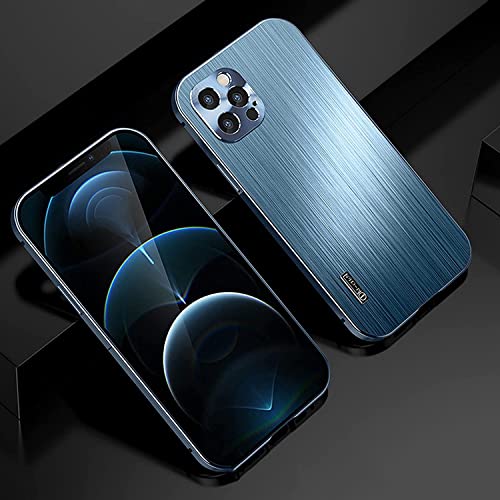 Funda para iPhone 12 Pro Max INFRI a prueba de golpes y antiarañazos en color azul