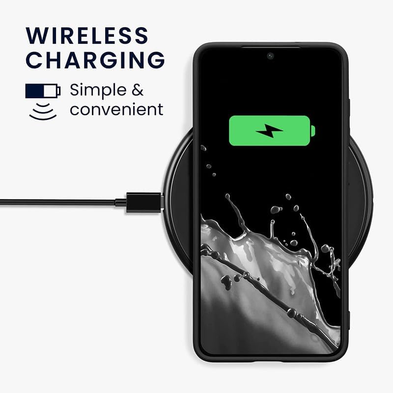 Image of FitSmart Shockproof Silicon Flexible Back Cover for Samsung Galaxy M56 5G - Black