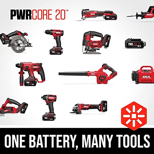 Skil 2X20V Pwr Core 20 Xp Brushless 7-1/4” Rear Handle Circular Saw Kit With Jobsite Blower (Cr5429B-20 & Jb4712B-00) #TOP6