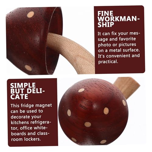 3 aimants magnétiques champignon : petits objets déco originaux pour offrir