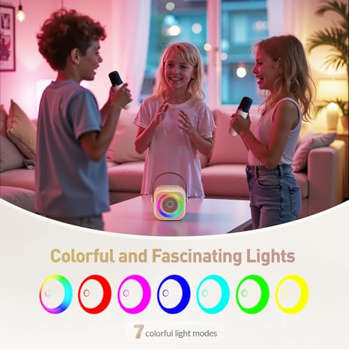 Image of Karaoke Machine for Kids, Karaoke Gifts for Girls Ages 4, 5, 6, 7, 8, 9, 10, 12 +Year Old Birthday Party, 4-12 Years Old Christmas Toys Gift for Girls