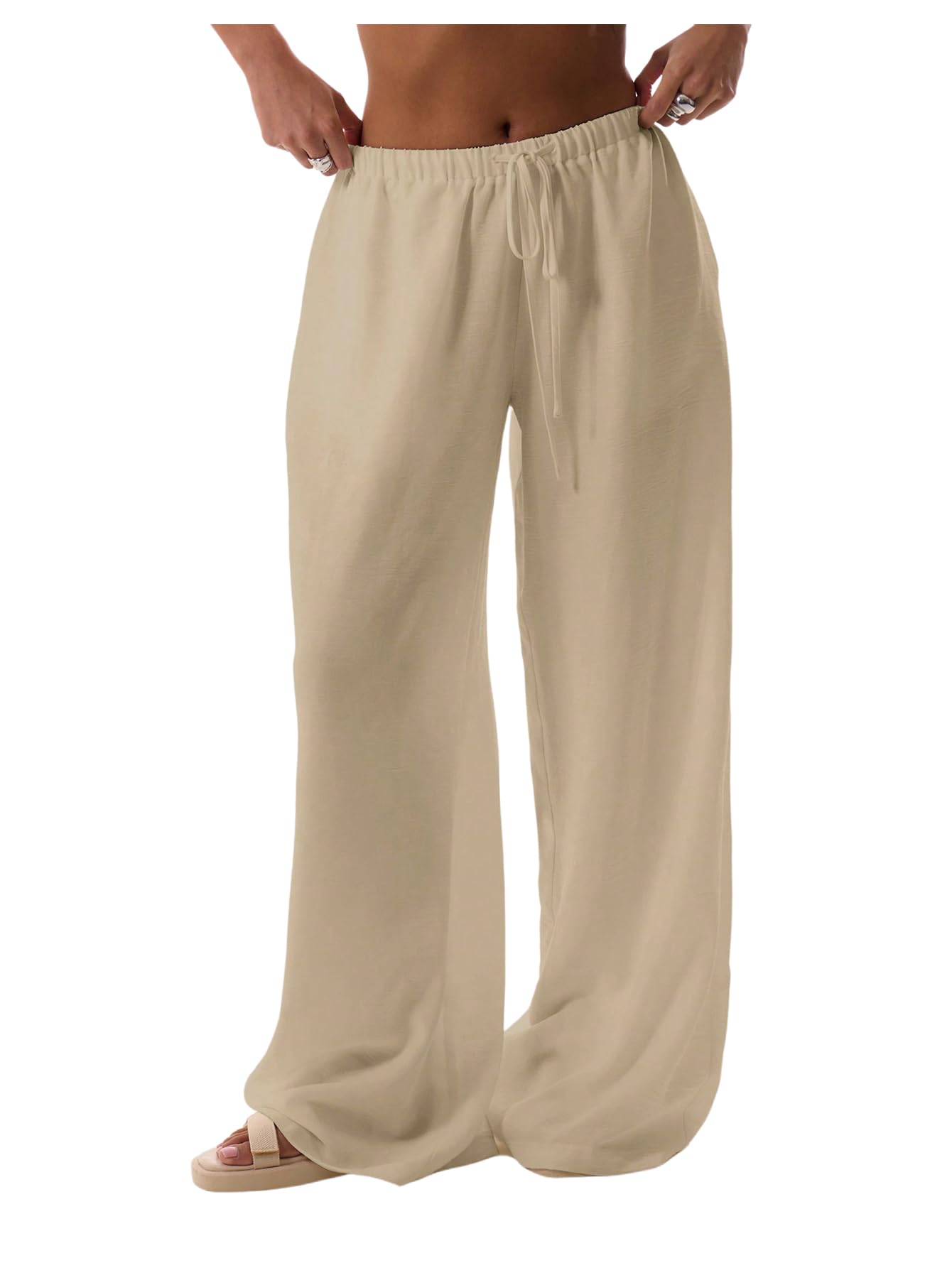 SHENHE Womens Green Wide Leg Palazzo Pants