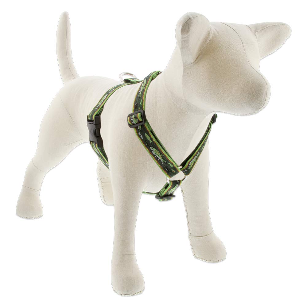 Arnés ajustable extragrande para perro por Lupine en diseño de trucha arroyo de 1 pulgada de ancho con contorno de 36-44 pulgadas