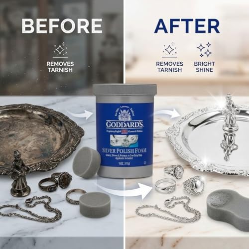 Goddard's Mild Scent Silver Polish Foam paquete 6 unidades miniatura 2