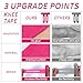 12pcs Precut Kinesiology Tape for Knees, Breathable & Waterproof Knee Support Tape Strips Latex-Free Elastic Athletic Stickers for Knee Comfort, Stability & Muscle Support Patches (Pink)